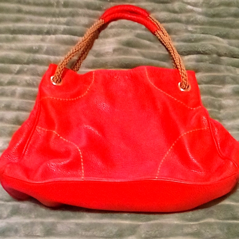 Deep Orange Plinio Visona leather Tote 1959 Shoulder Tote